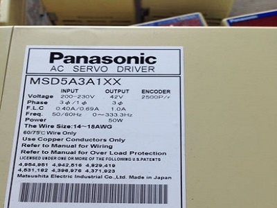 PANASONIC AC SERVO DRIVER (MSD5A3A1XX)